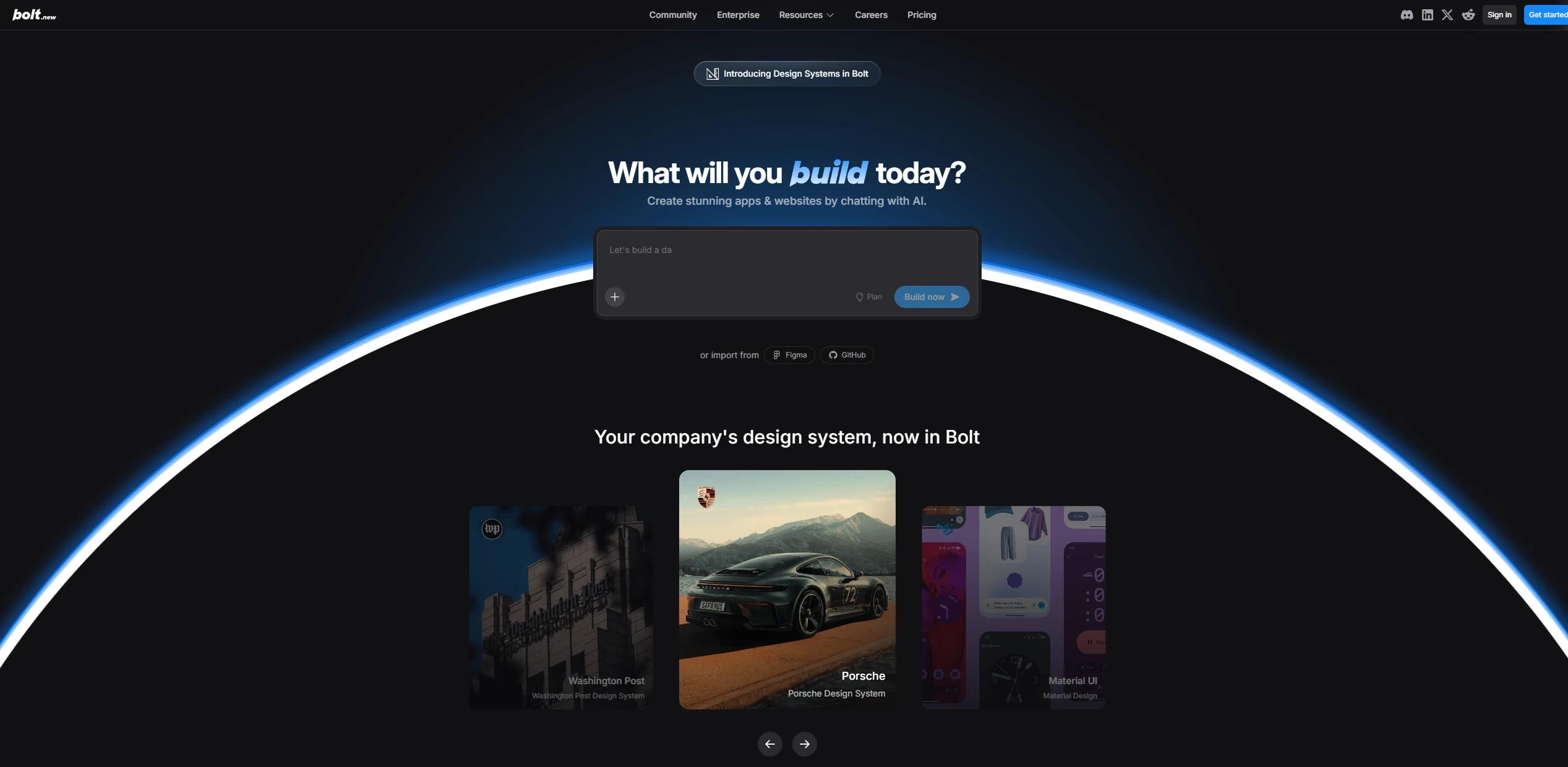 Bolt.new Screenshot, App-Builder