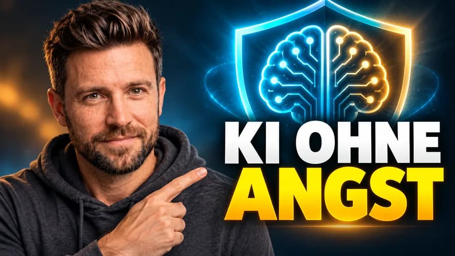 YouTube-Thumbnail mit Kai und der Bildzeile KI OHNE ANGST